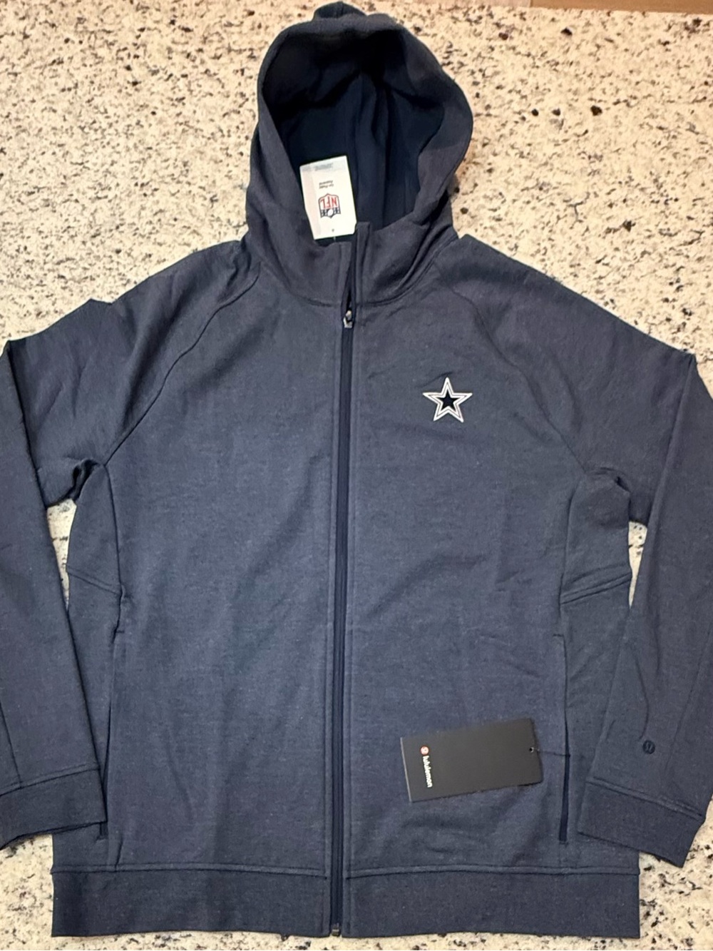 NWT Lululemon Dallas Cowboys City Sweat Full Zip Men’s Hoodie w/ $128 tags